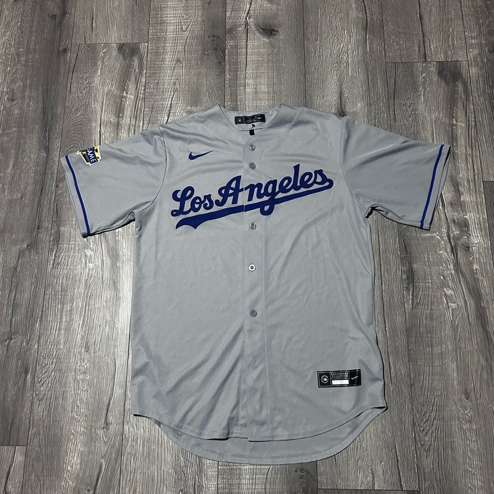 Nike Los Angeles Dodgers 2022 All Star Game Grey Jersey Size Medium